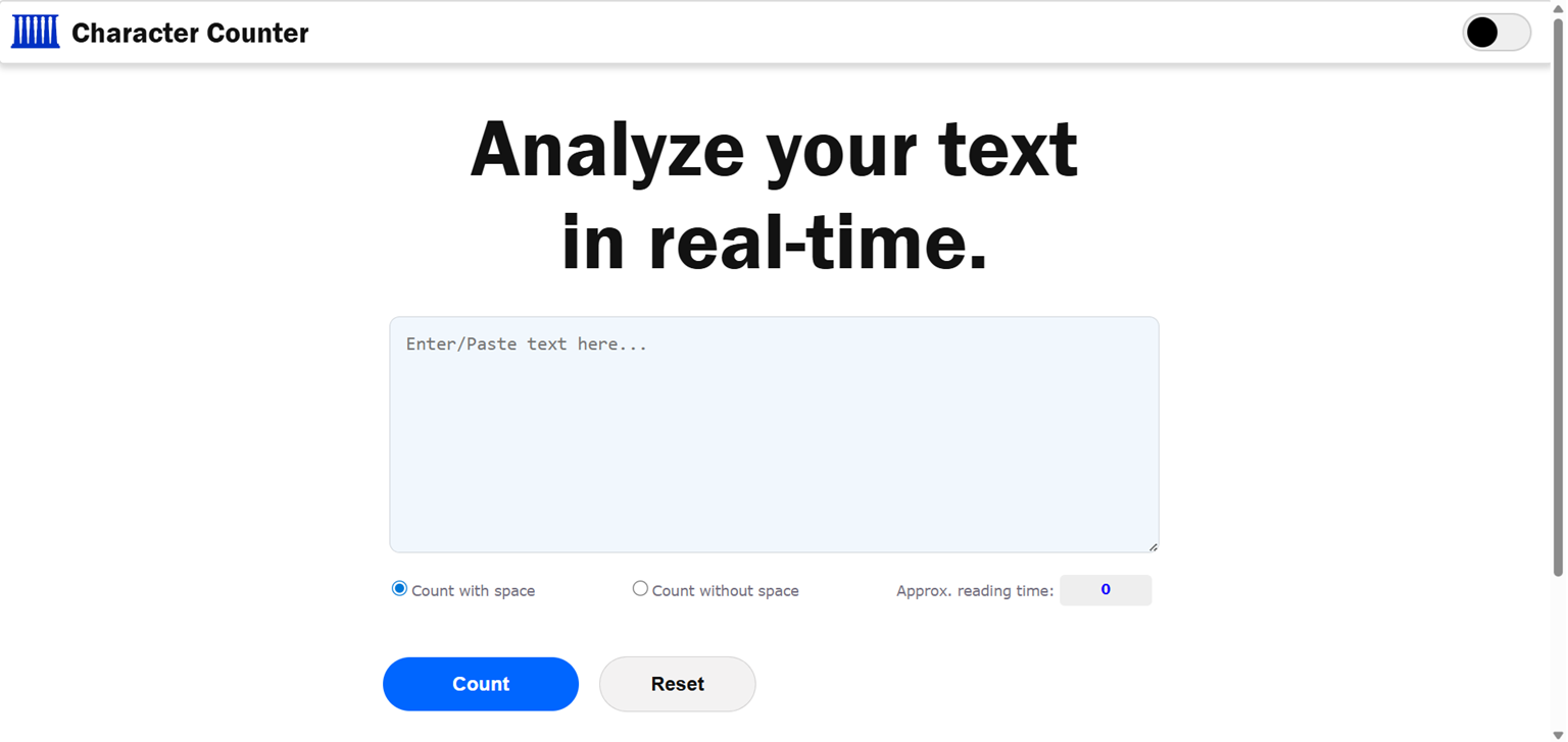 Text-analyzer project screenshot