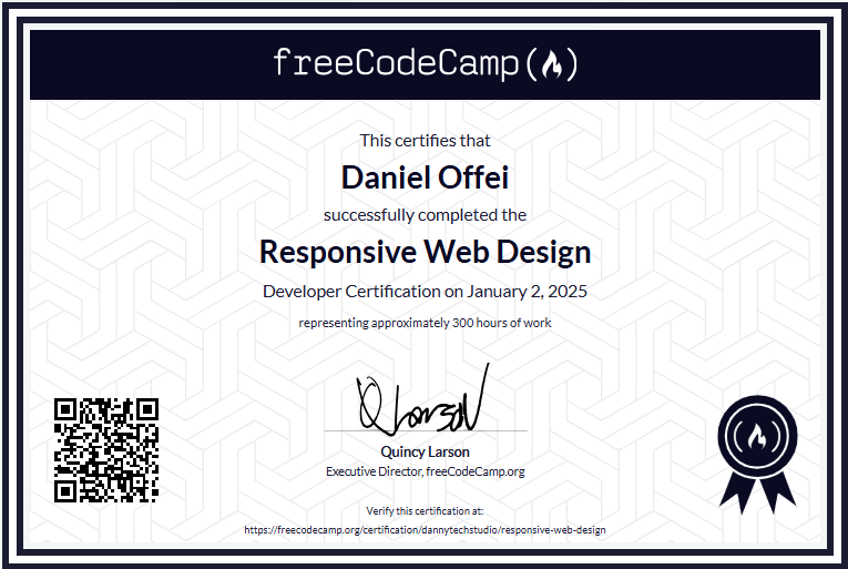 freeCodeCamp Web design certificate